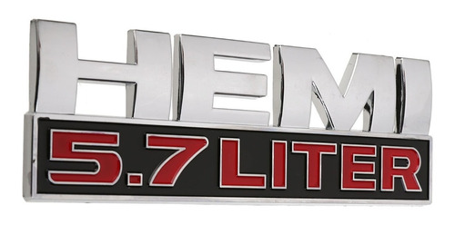 Emblema Logo Hemi 5.7 Liter Para Dodge 12x4cm Foto 4