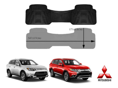 Tapetes Uso Rudo Mitsubishi Outlander 2016 Rubber Black Orig Foto 3