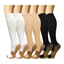 3 Pares De Calcetines De Compresión Para Hombres Y Mujeres