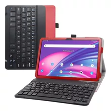 Para La Funda Con Teclado Tcl Tab 10 5g, Cubierta De Cuero P