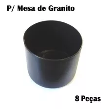 Ponteira Pé De Mesa De Jantar Tubular Com Tampo De Granito 