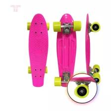 Skate Iantil Mini Cruiser Meninos E Meninas Rápido Cor Rosa-chiclete