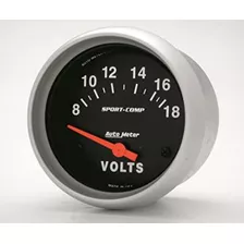 Reloj Voltimetro 8 A 18 Volts Autometer 3592