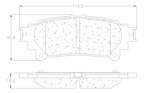 Lexus Rx350 2010 Balatas Traseras Grc Foto 2