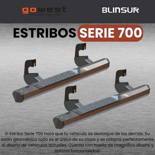 Estribos Serie 700 Ford Lobo F150 2009 - 2014 Cabina Regular Foto 2