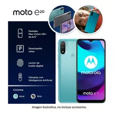 Celular Usado Moto E20 32 Gb Azul Aqua 2 Gb Ram Negociable 