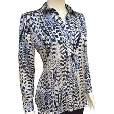 Camisa Feminina Manga Longa Com Martingale Interno