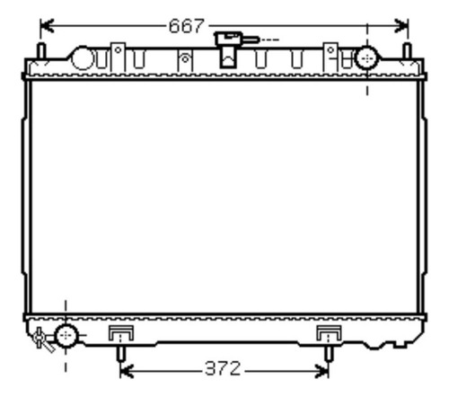 Radiador Para Nissan X-trail 2003 2.5 Dohc Qr25de Mecanico Foto 2