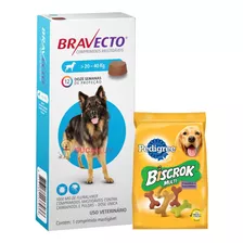 Pastilla Bravecto (3 Meses) - Perros 20 A 40kg + Biscrok!