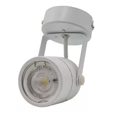 Lampara Spot Led Blanco De Sobreponer Luz Calida Base Gu10