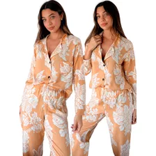 Pijamas Camisero De Mujer Suave Fibrana De Seda