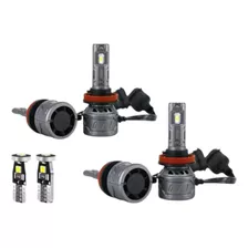 Kit Lâmpada Ultra Led Forte H11 Farol Baixo Milha Civic