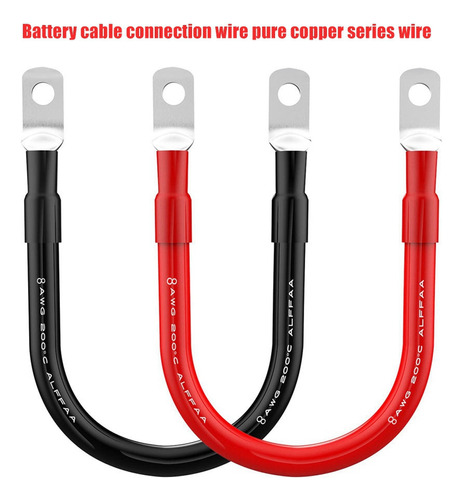 Battery Inverter Cable Set With 8 Awg Terminals Foto 2