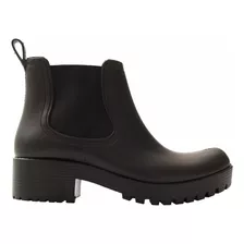 Bota Lluvia Elástico Mujer Moda - Lopez Calzados