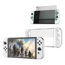 Funda Protectora Rigida + Mica Cristal Templado Switch Oled