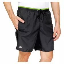 Bermuda Kanxa Summer Neon Preta Masculina