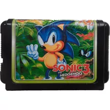 Combo Cartuchos Sonic 2, 3 Y Knucles Para Consolas 16 Bit