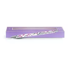 Bolígrafo - Black Ink Ballpoint Pen With Gift Box, Pink-purp