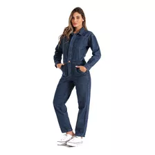 Enterito Campera Denim Rigido