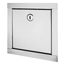 Tapa Puerta Llave De Paso Canilla 30 X 30 Acero Inox Delta