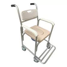 Cadeira De Banho Aluminio Higienica Adulto 100 Kg