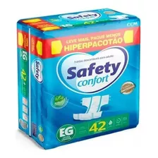 Fraldas Descartáveis Adulto Safety Confort Eg 42 Unidades