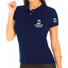 Camisa Polo Fem Profissional Conselho Tutelar Bordado Mod2