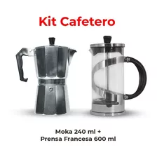 Kit Cafetero Moka 240ml + Prensa Francesa 600ml