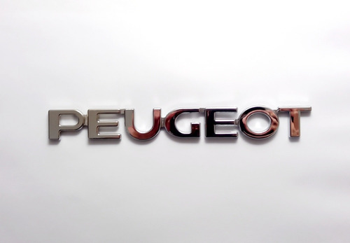 Emblema Peugeot Letras Insignia Trasero Logotipo Cromadas   Foto 8