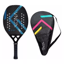 Raquete De Beach Tennis Kona K-doze Laser Blue 2023 Carbono 