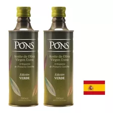 Kit 2 Azeite Espanhol Pons Extra Virgem | Edição Verde 500ml