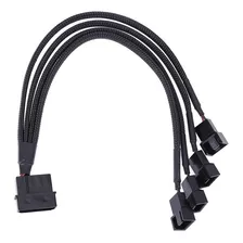 Cabo Adaptador Multi Fan Molex Para 4 Coolers 3 E 4 Pinos