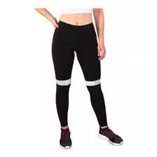 Calça Legging Preto Com Detalhe Branco