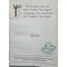 Livro Vii Encontro Nacional Sobre Testes Psicólogicos - Anais - Não Localizado [1997]