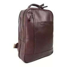 Back Pack Grande Ag Leather 100% Piel Marrón