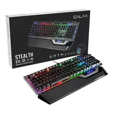 Teclado Mecânico Gamer Galax Stealth-01, Preto, Rgb