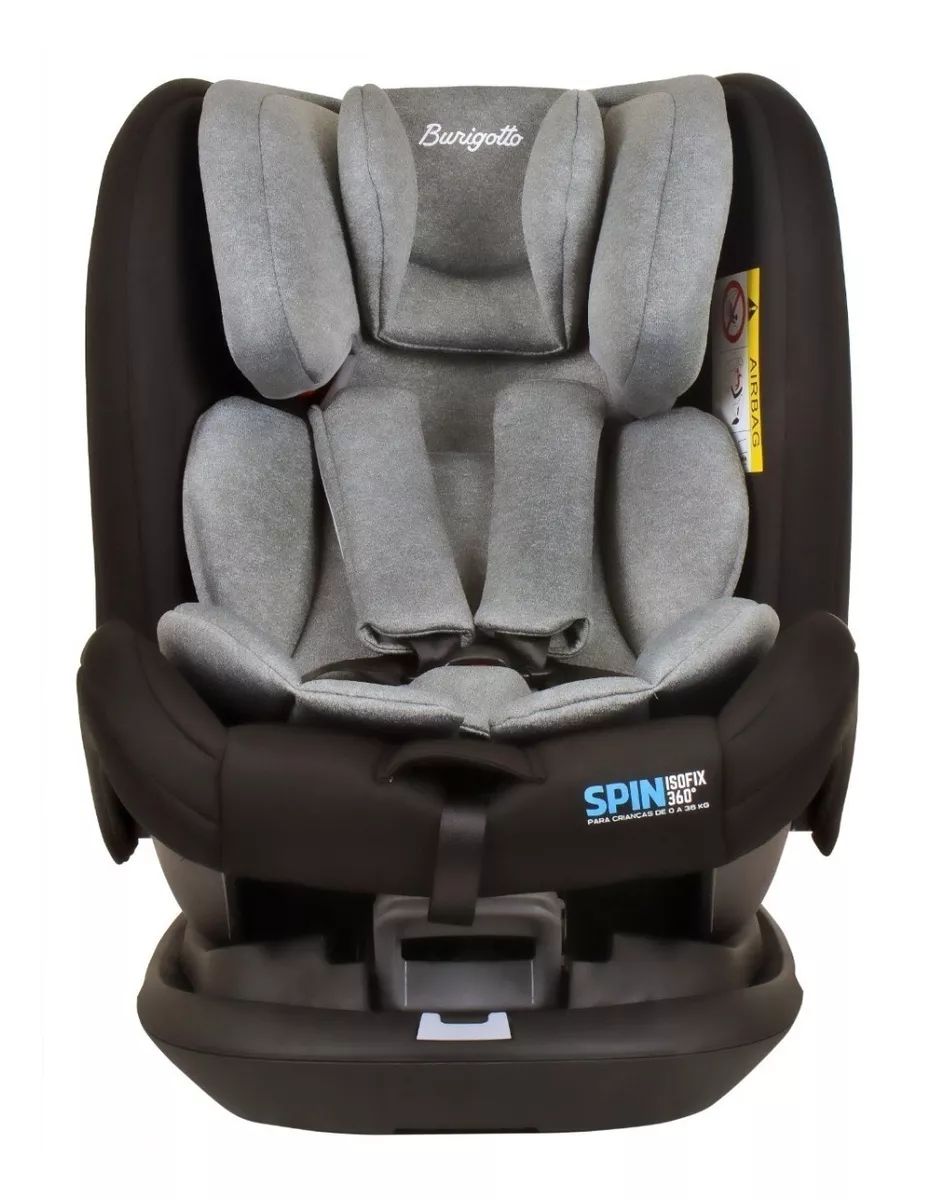 Cadeira Infantil Para Carro Burigotto Spin Isofix 360 Grey