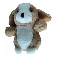 Muñeco De Peluche Perrito Beige Con Panza Blanca