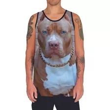 Camiseta Regata Animal Pit Bull Cachorro Terrier Cão Raça 10
