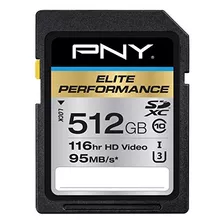 Pny Elite Performance 512 Gb Sdxc Clase 10 Uhs-i, U3 Hasta 9