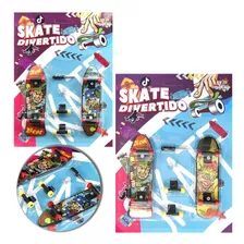 Kit 2 Skate De Dedo Brinquedo Com Chavinha E Acessórios