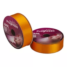 Fita De Cetim Nº 9 50 Metros X 38mm Progresso Cor 066 - Laranja