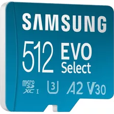 Memoria Micro Sd Samsung 512gb Clase 10 U3 130mbs Ultrahd 4k