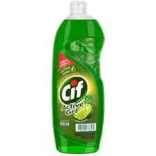 Detergente Cif Active Gel Limón Verde 500ml