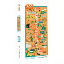 Puzzle 200 Piezas Regiones Y Ciudades De Chile