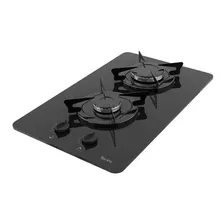 Cooktop Terim À Gás Trm 2b Vidro Preto Flange Esmaltada