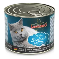 Alimento Leonardo Quality Selection Para Gato Adulto Sabor Pescado En Lata De 200g