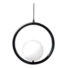 Colgante Circular 30 Cms Negro Globo 15cms Infinity Perfecta