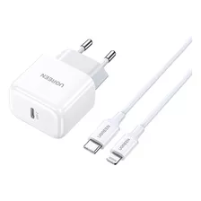 Cargador Ugreen Tipo C 20w Para iPhone / iPad + Cable 