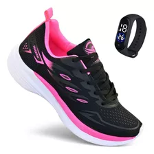 Tenis Feminino Esportivo + Relogio Academia Corrida Treino 